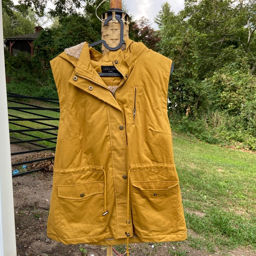 Dark Yellow Vest Jacket